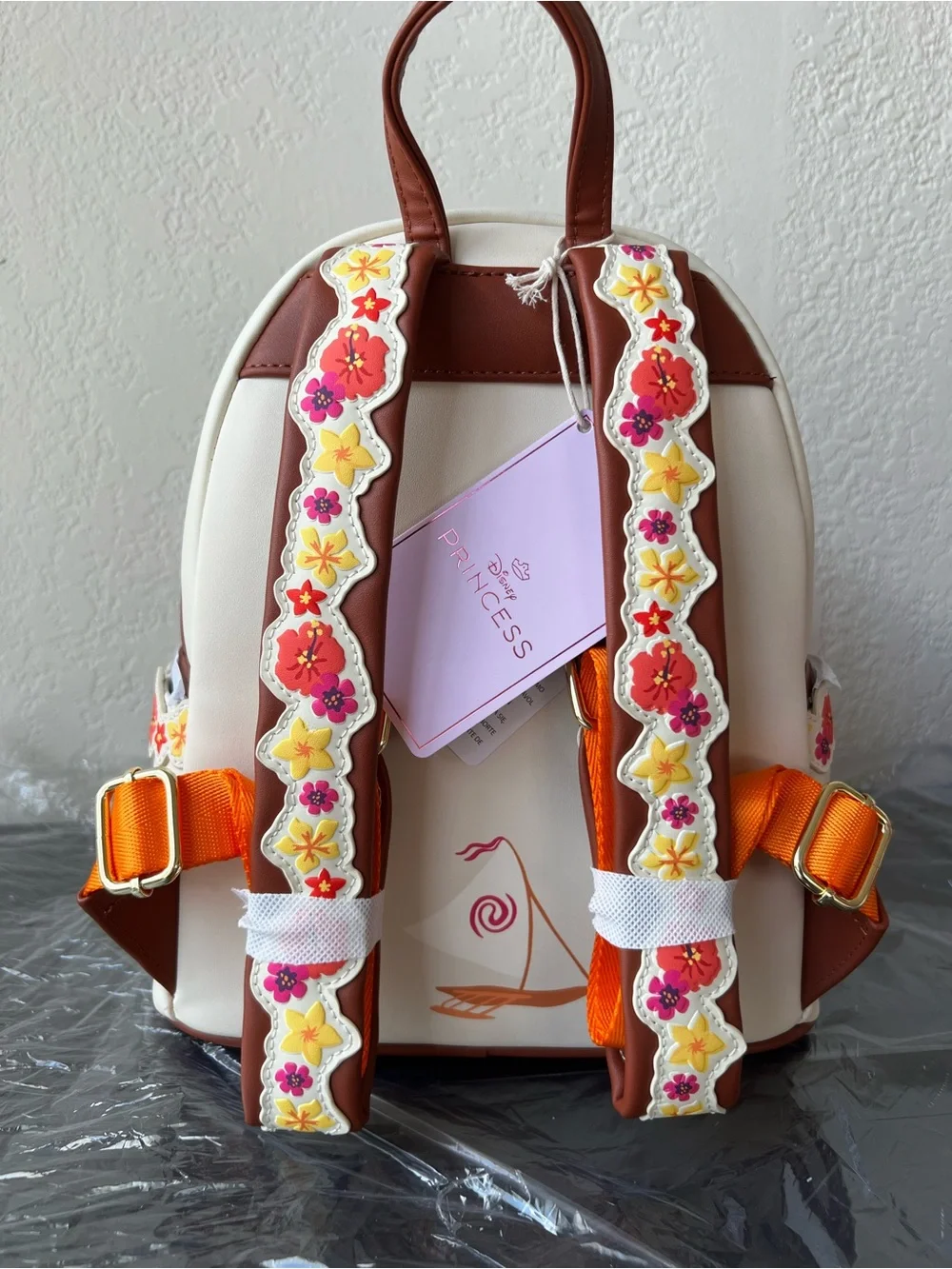 NWT Loungefly Disney Moana (Live Action) Floral Mini Backpack